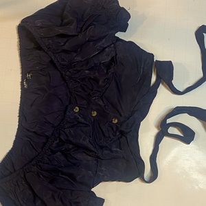 Blue crop top Brand Shein